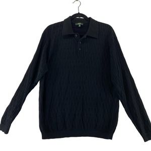 Tom James Black Sweater Size Large‎